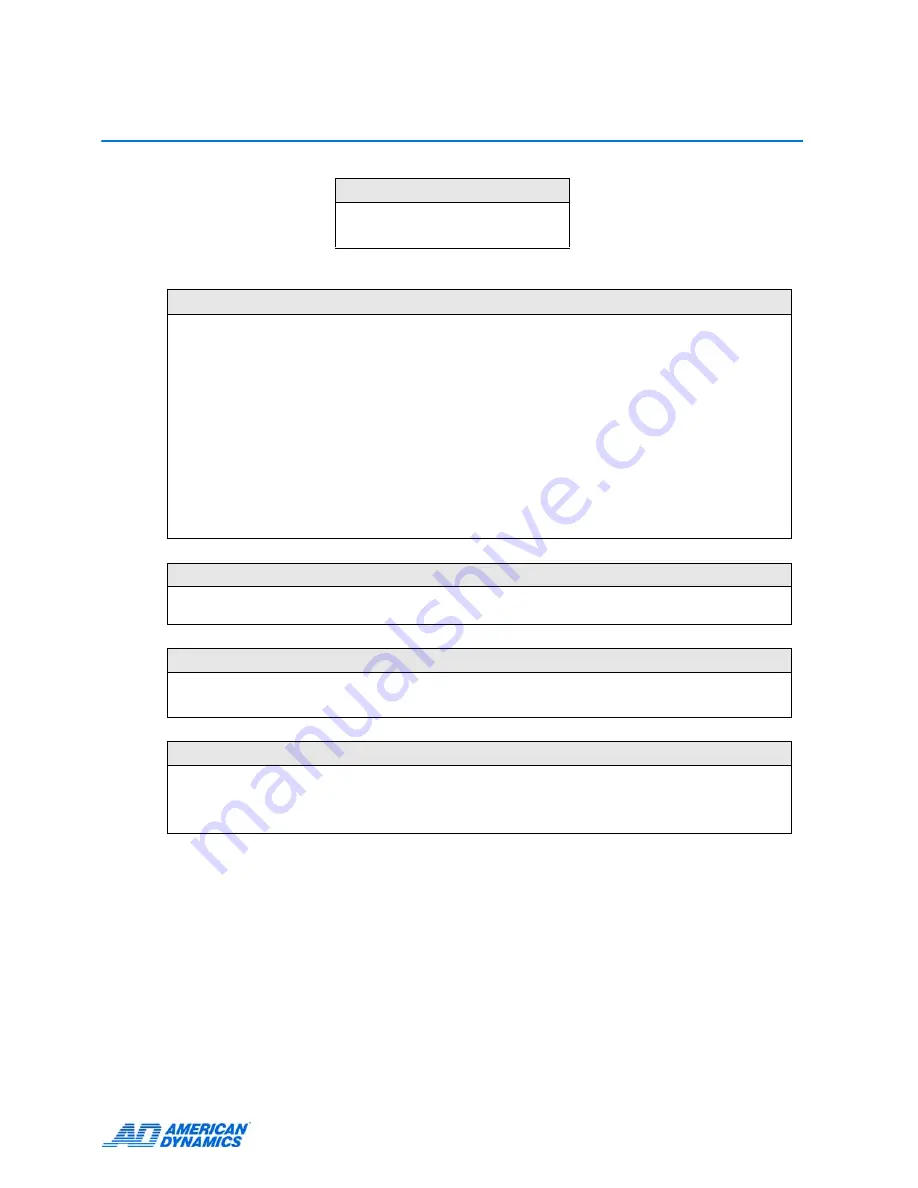 American Dynamics AD2089 Operator'S Manual Download Page 37