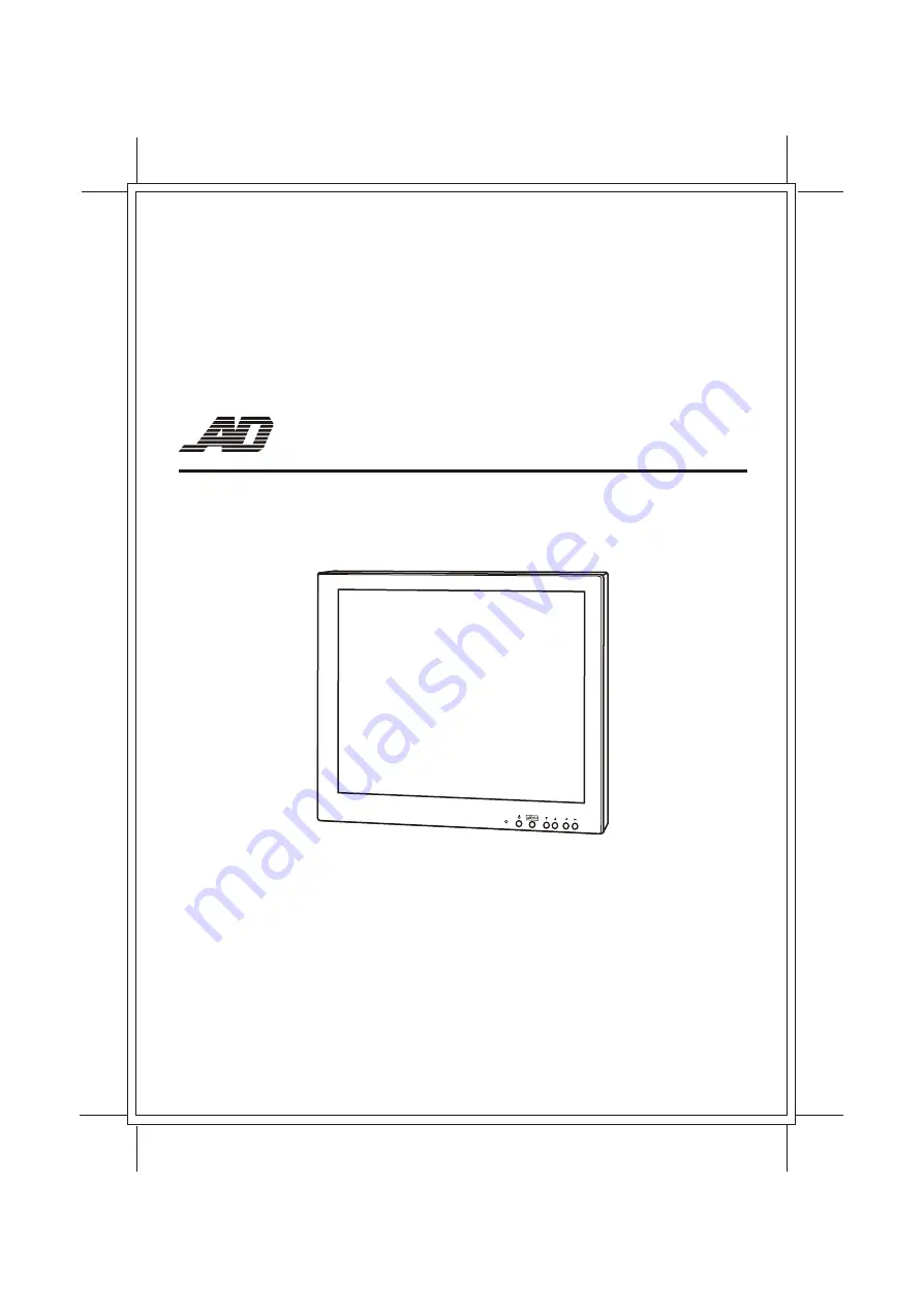 American Dynamics AD9615V Instruction Manual Download Page 1