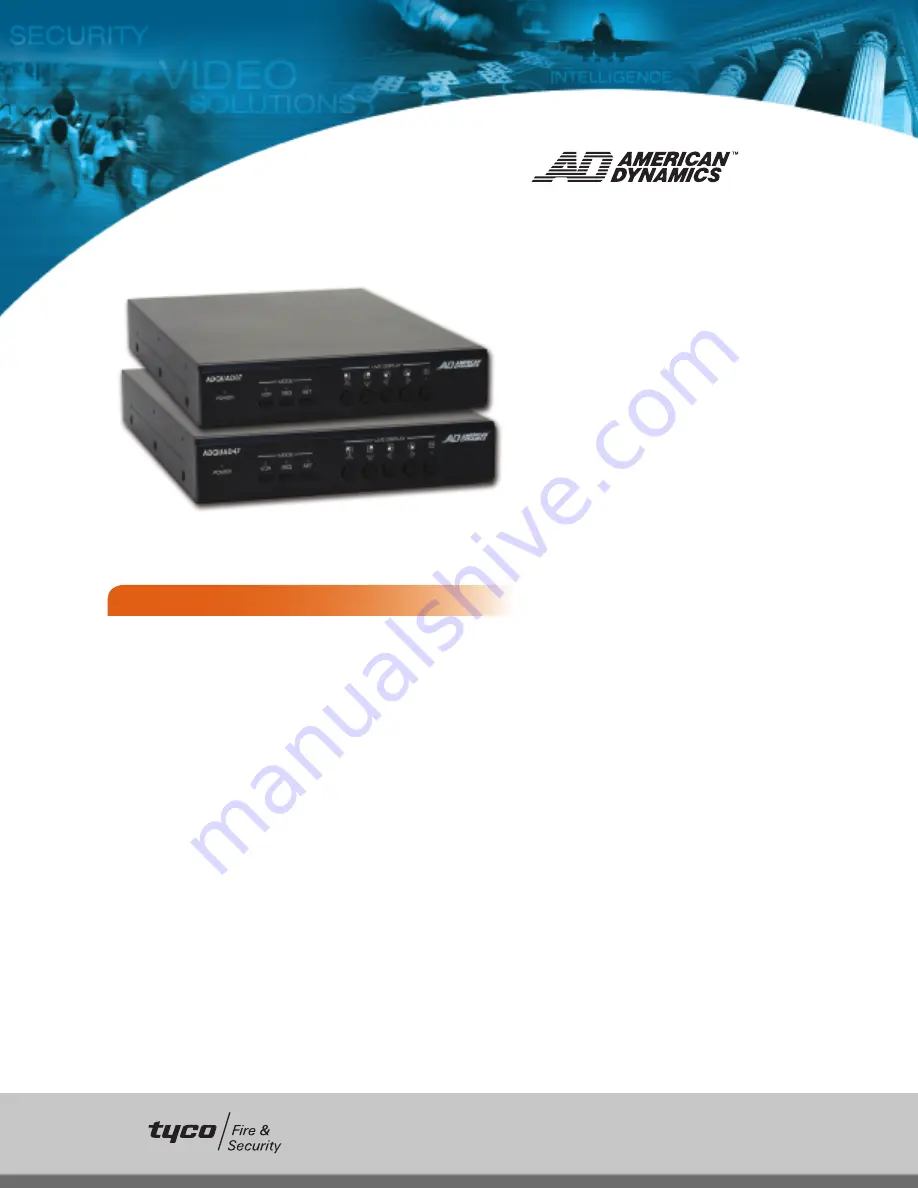 American Dynamics ADQUAD47 Specifications Download Page 1