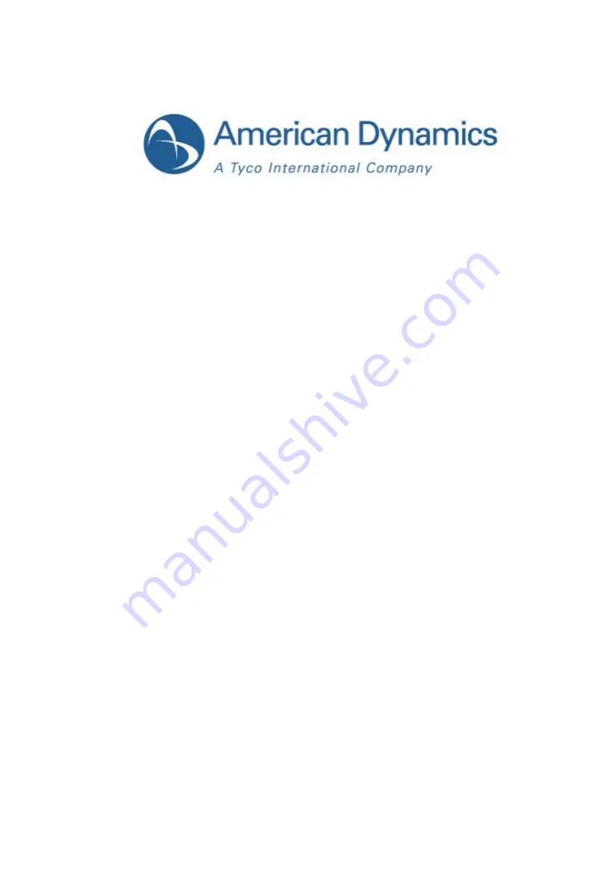 American Dynamics illustra 400 ADCi400-B021 Quick Setup Manual Download Page 1