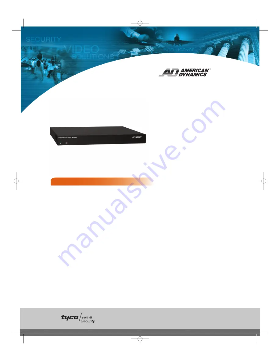 American Dynamics Intellex ESM1000 Specification Download Page 1