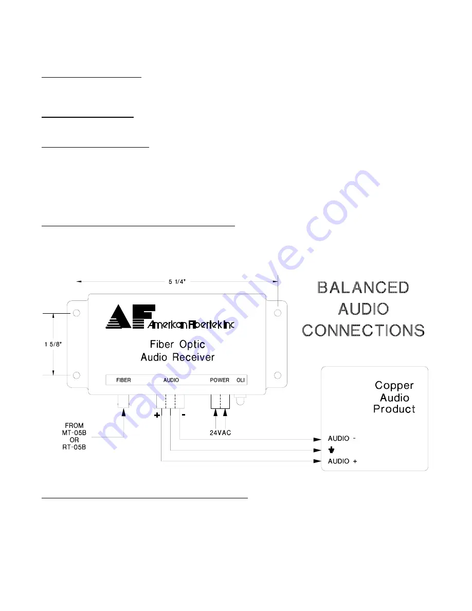 American Fibertek MR-05B Instruction Manual Download Page 3