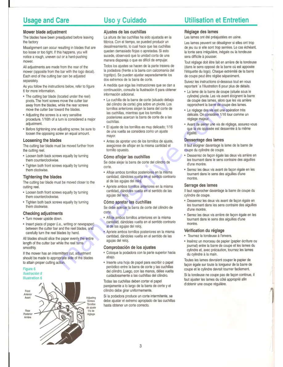 American Lawn Mower Co. 1414-16 Owner'S Manual Download Page 4