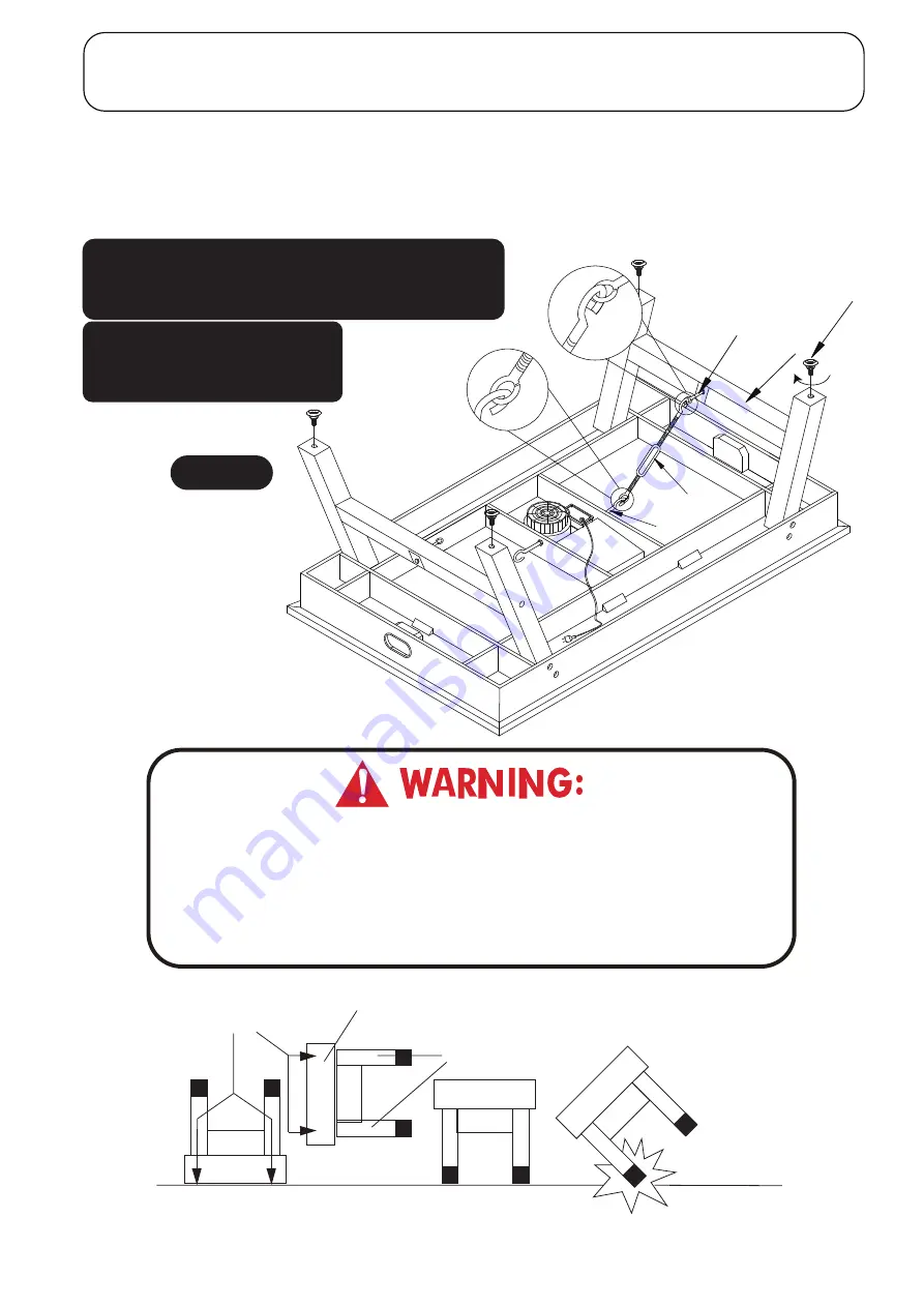 American Legend 72'' BROOKDALE AIR HOCKEY TABLE AL1005W/F Assembly Instructions Manual Download Page 7