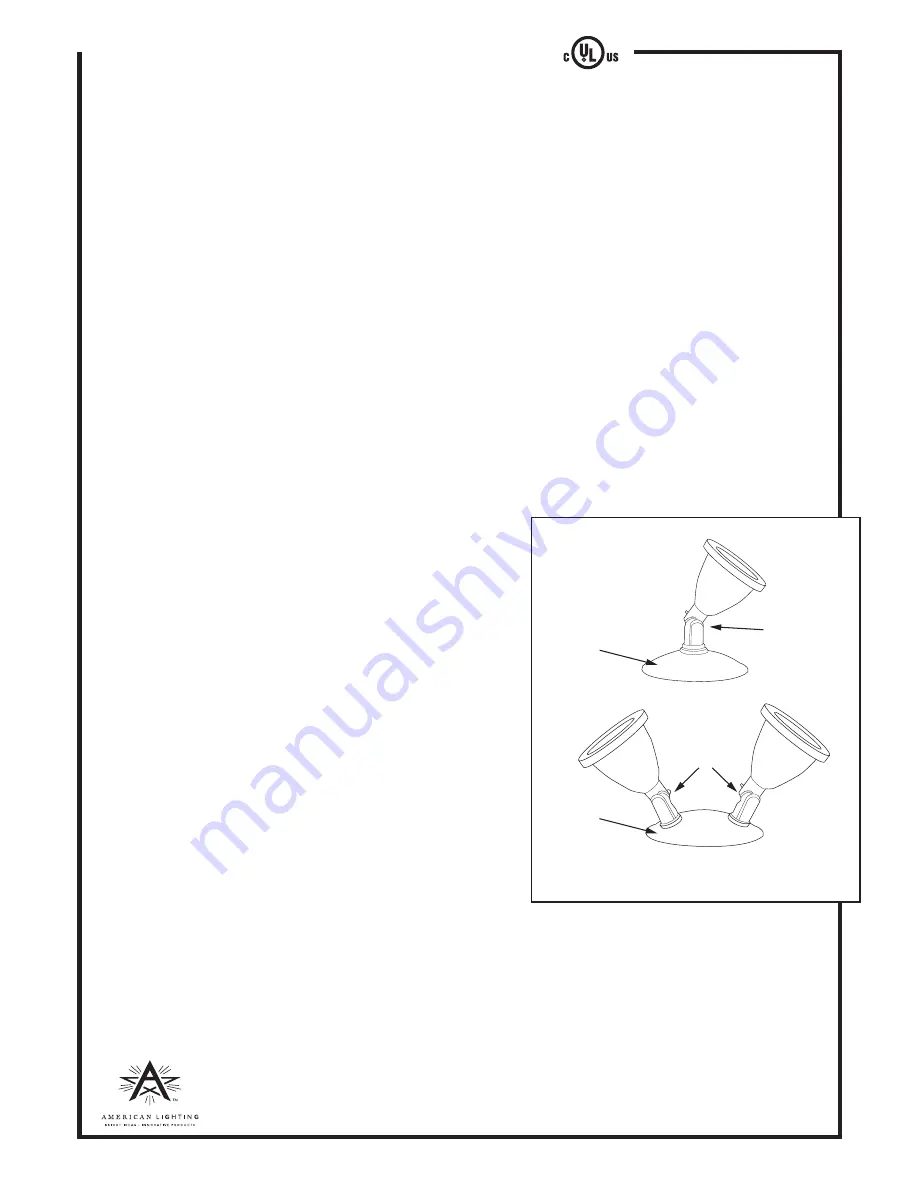 American Lighting AL-1H-XX Installation Instructions Download Page 1