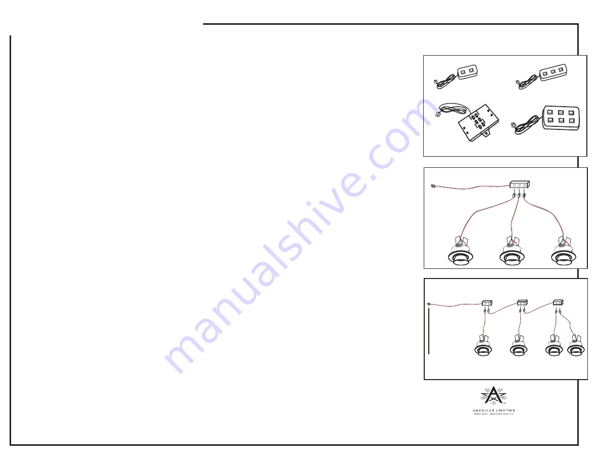 American Lighting LED MINI SWIVEL Series Installation Instructions Download Page 2