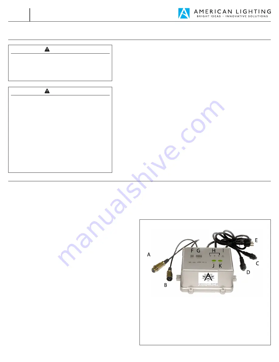 American Lighting LED-RGB-CTRL-24V Скачать руководство пользователя страница 1