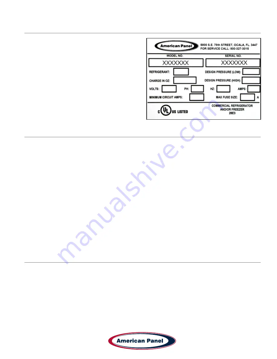 American Panel AP20BC Series Installation & Operator'S Manual Download Page 5