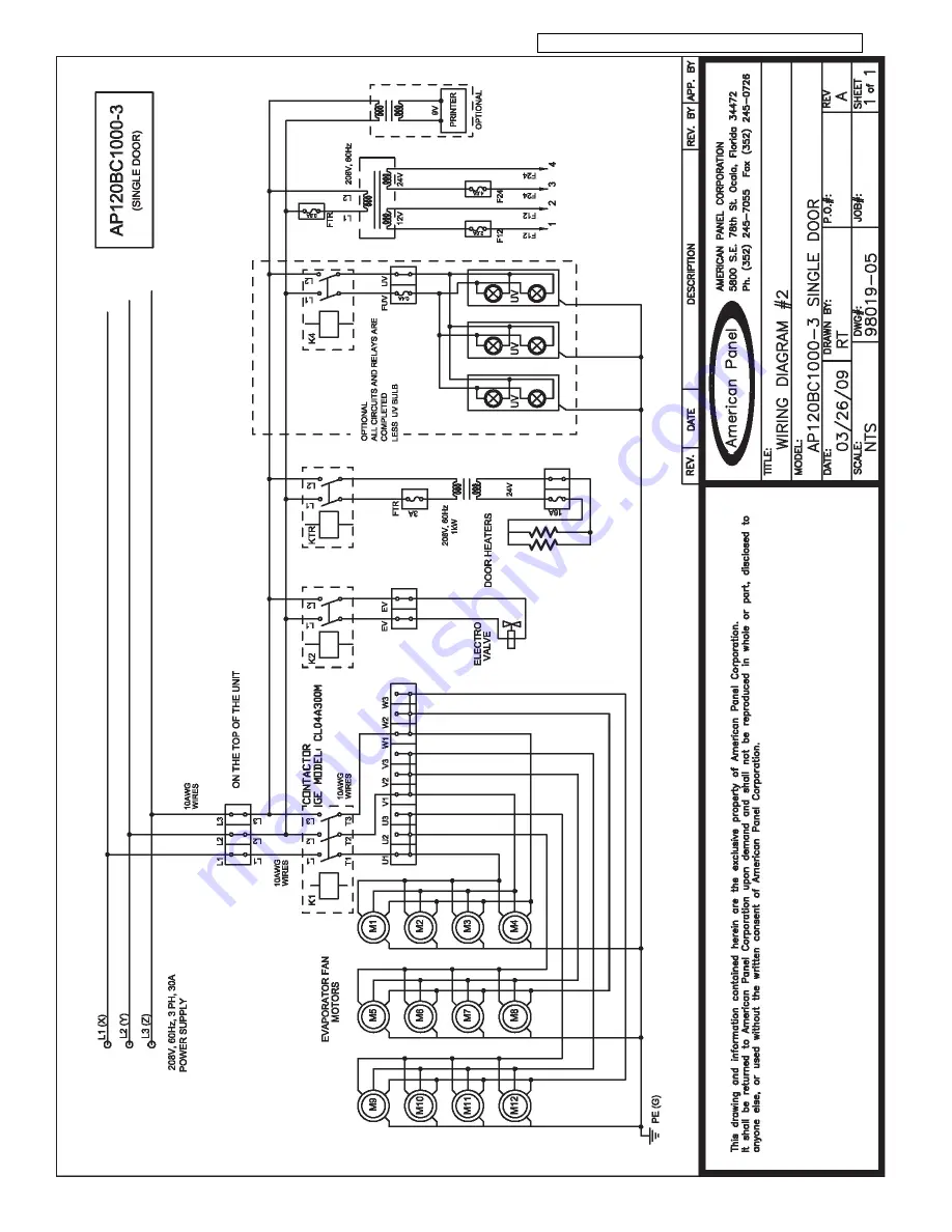 American Panel HURRICHILL AP120BC1000-3 User Manual Download Page 44