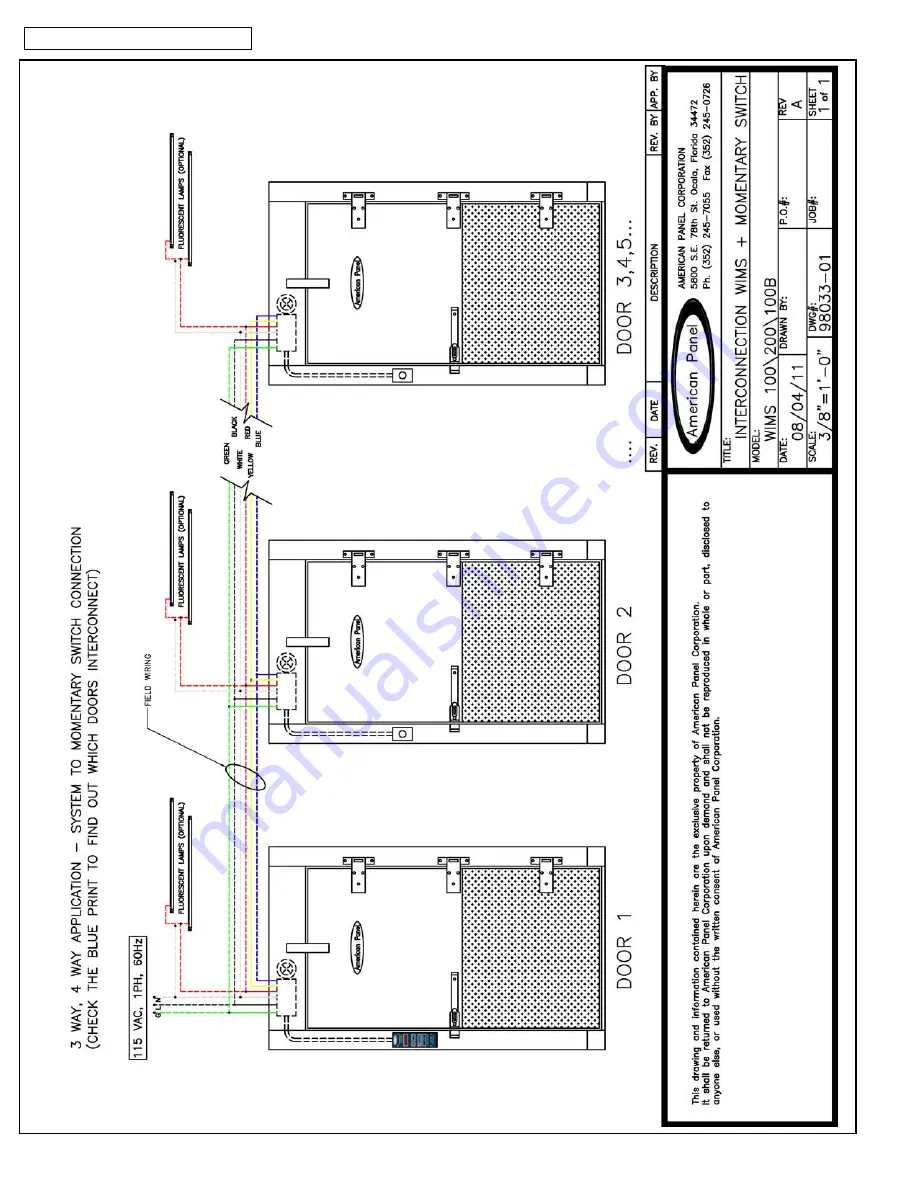 American Panel Walk-in Monitoring System 200 Owner'S Manual Download Page 34