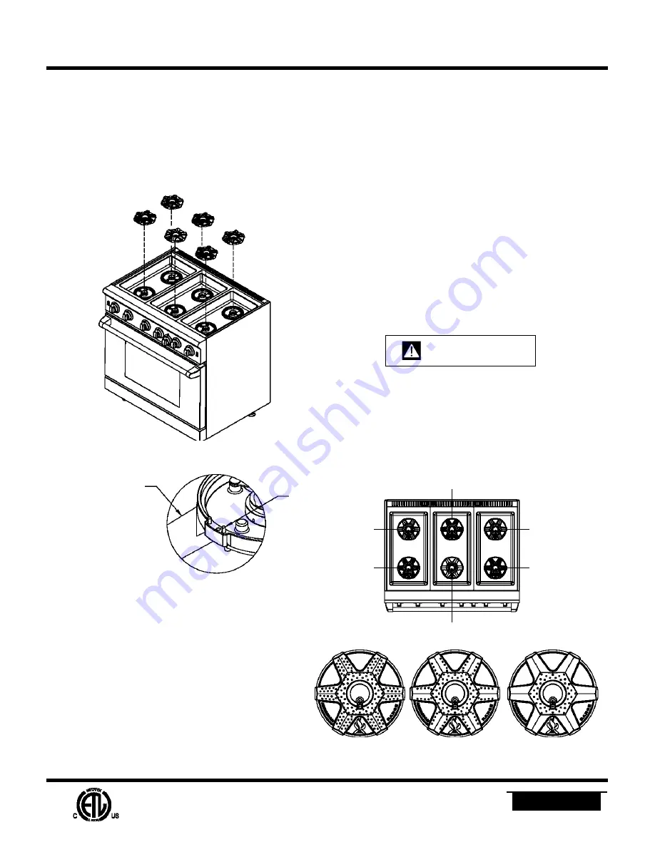 American Range CUISINE ARR-436GD Use And Care Manual Download Page 21