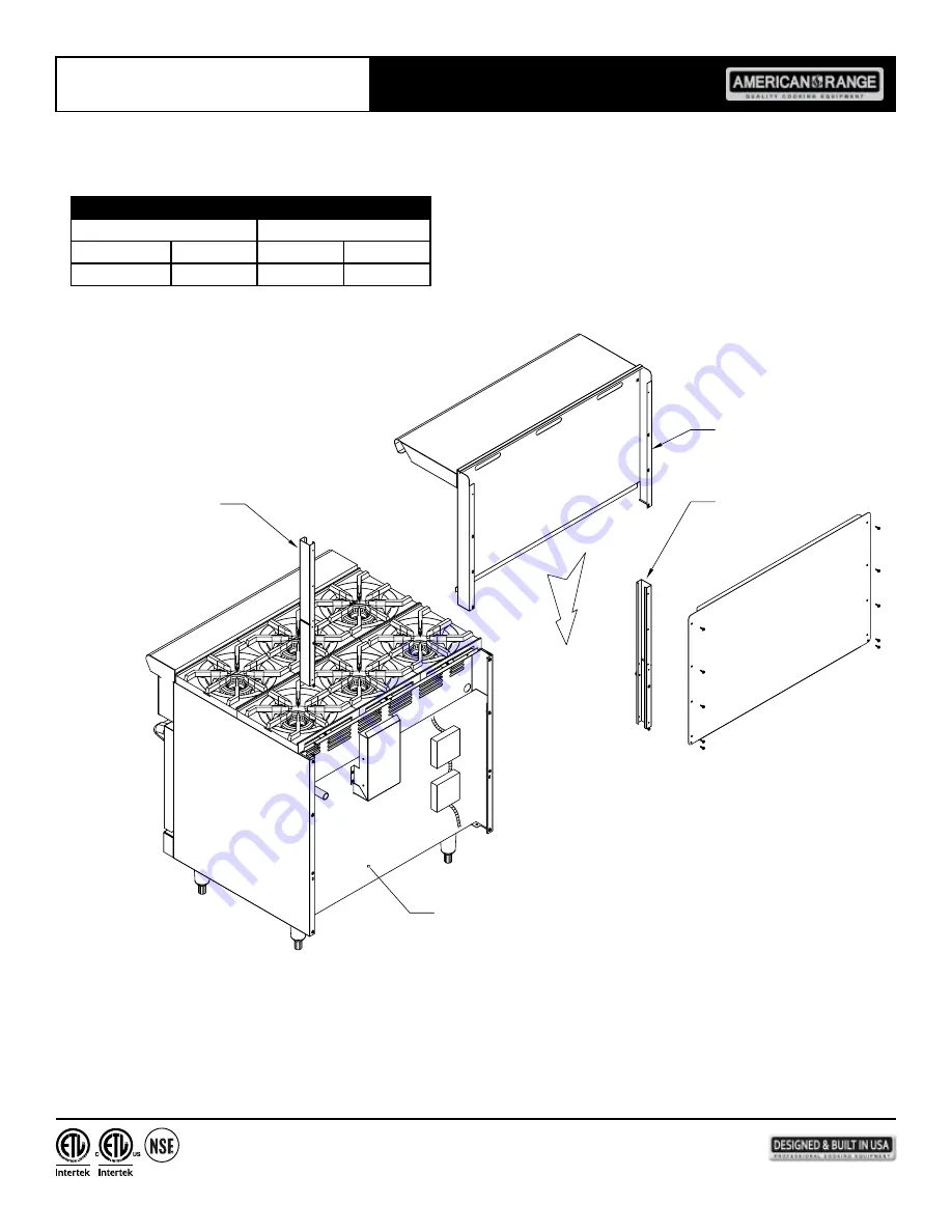 American Range GREEN FLAME RESTAURANT AR-GF Series Owner'S Manual Download Page 16