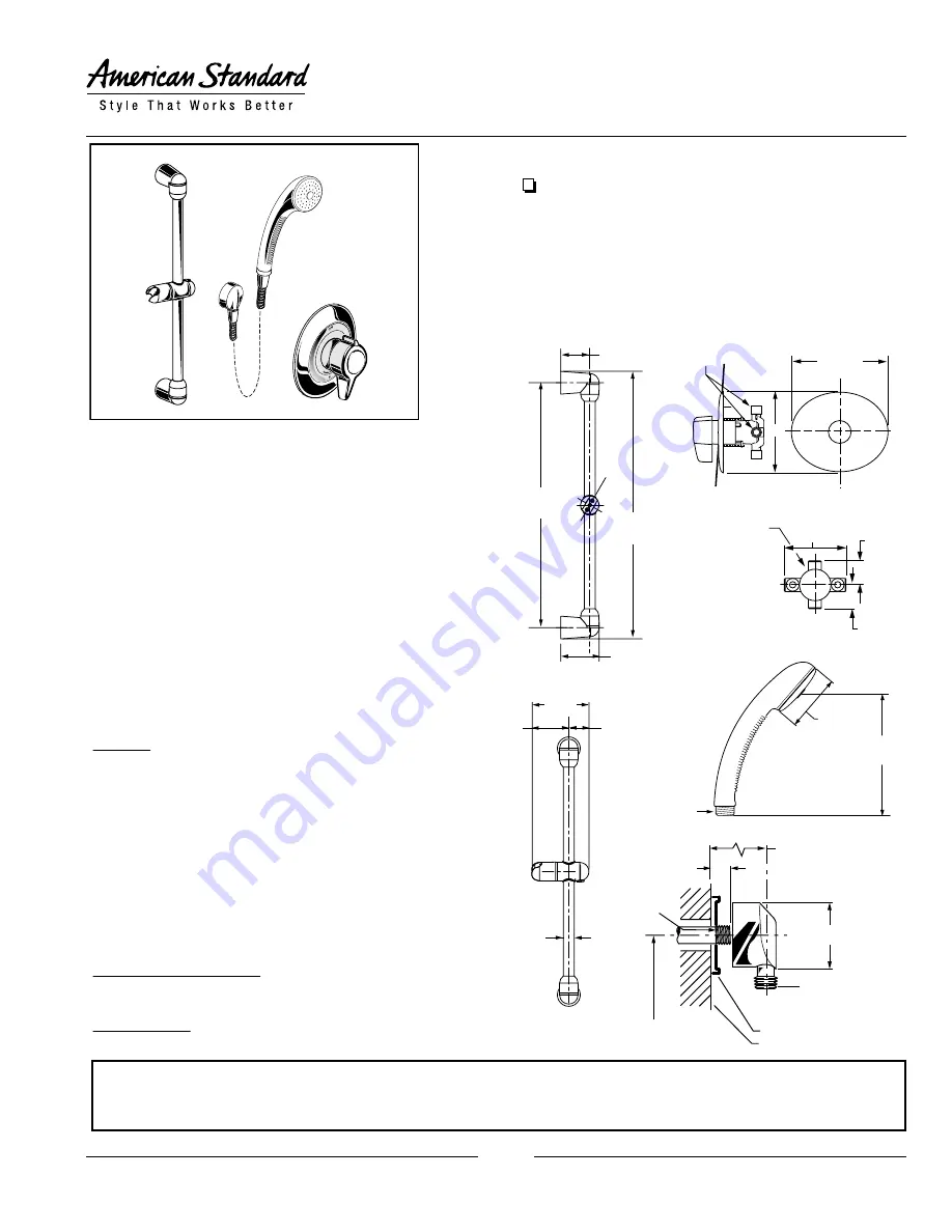 American Standard 1662.601 Скачать руководство пользователя страница 1