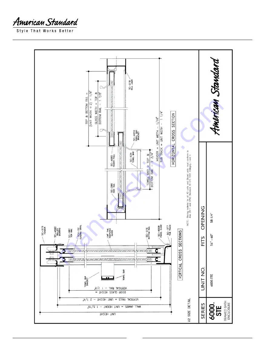 American Standard 6000.STE1 Скачать руководство пользователя страница 2