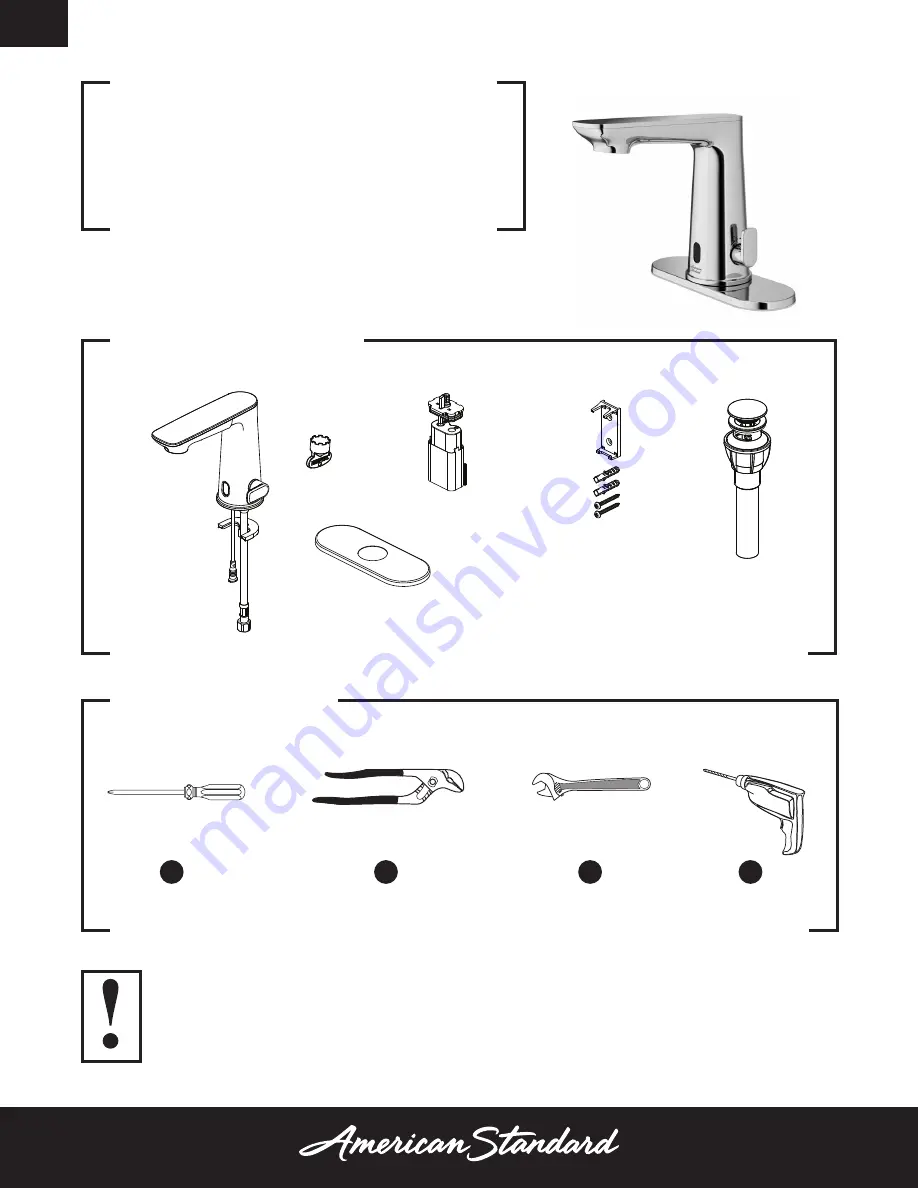 American Standard 7020105 Owner'S Manual Download Page 2