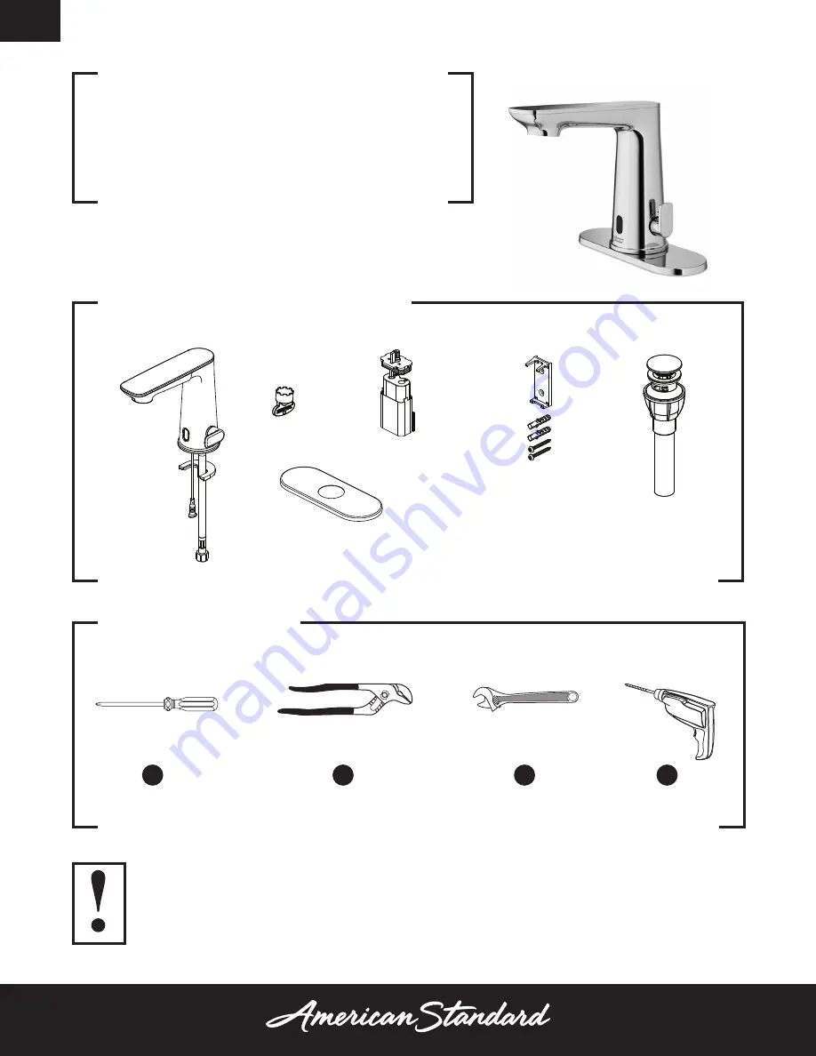 American Standard 7020105 Owner'S Manual Download Page 9