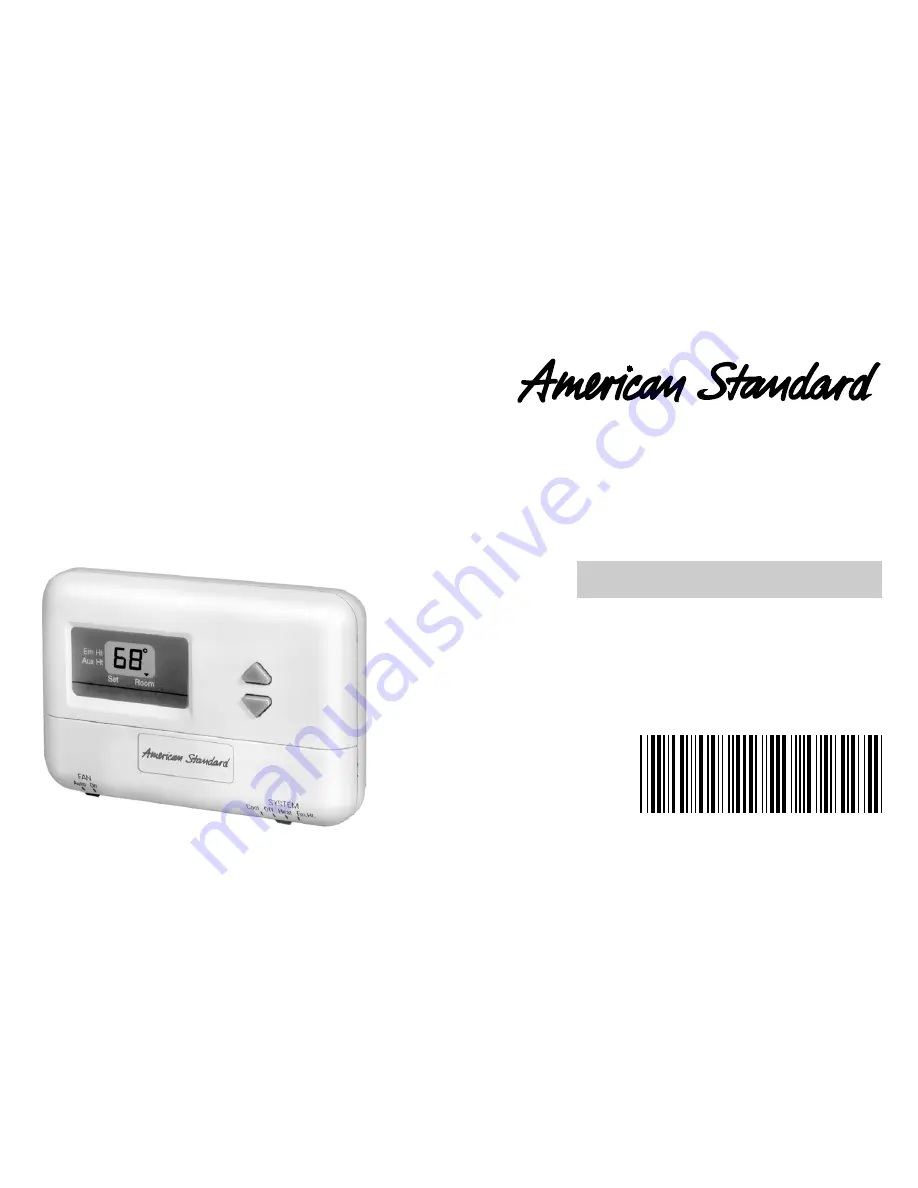 American Standard asystat 570 Owner'S Manual Download Page 1