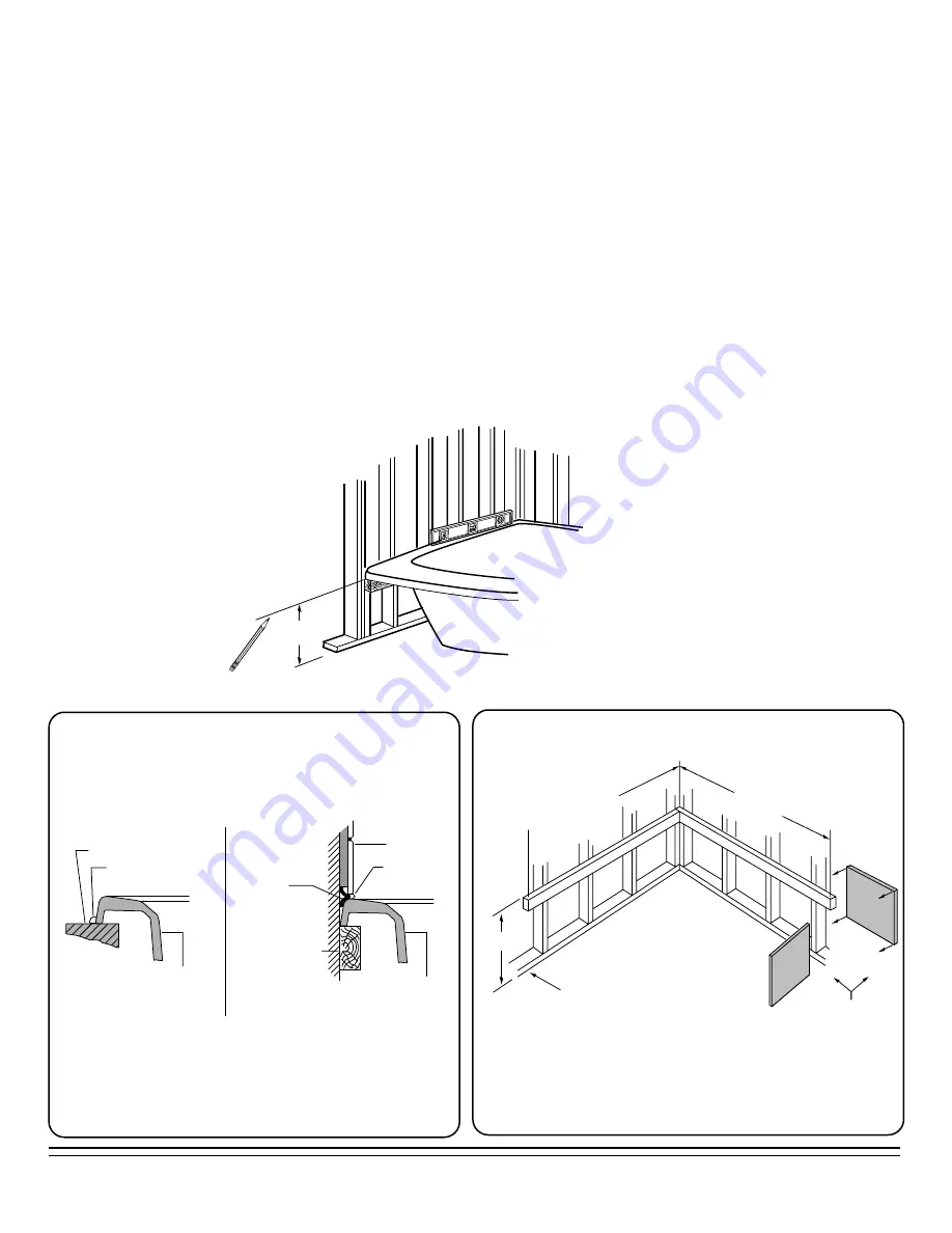 American Standard CADET 2775.XXXW Series Installation Instructions Download Page 2