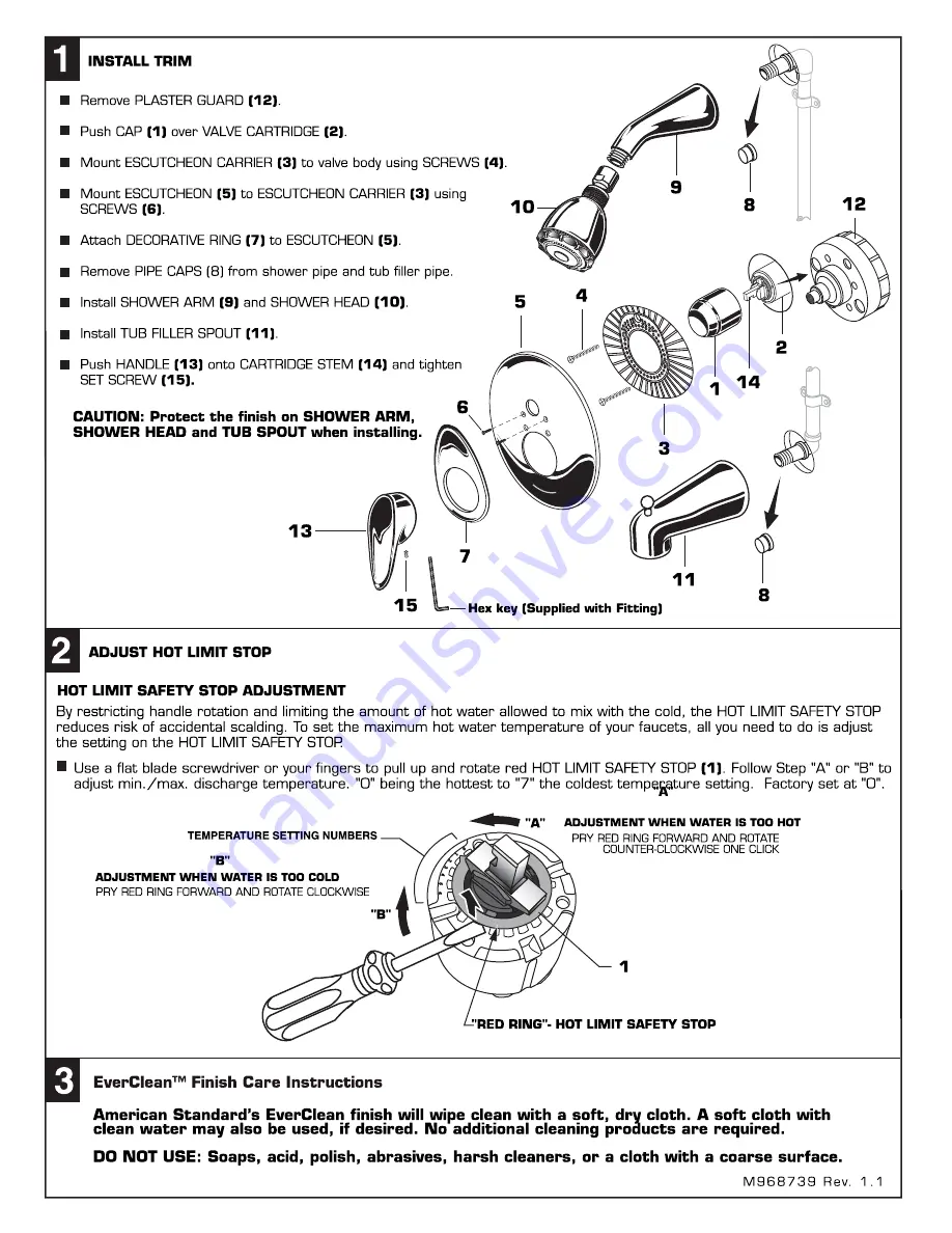 American Standard Ceramix T00050X Installation Instructions Download Page 2