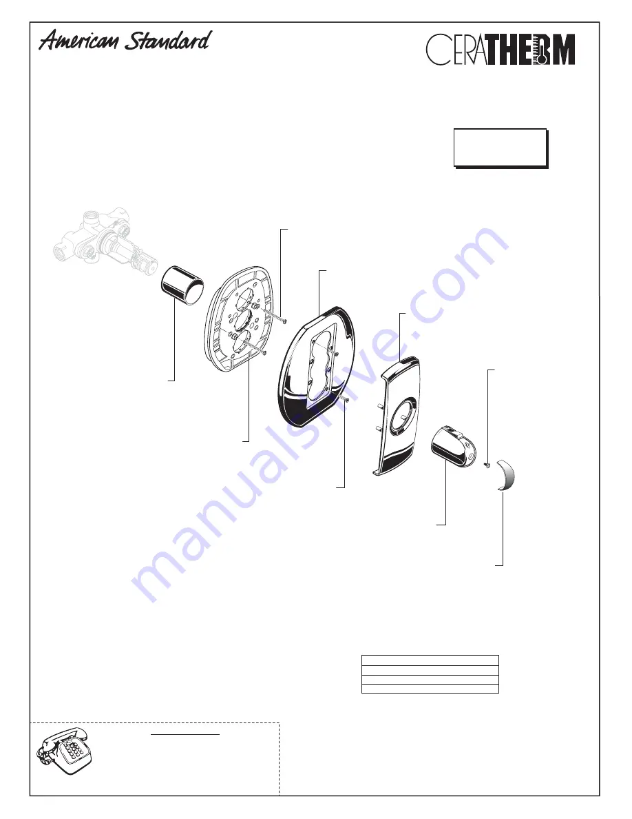 American Standard Ceratherm T203.730 Скачать руководство пользователя страница 3