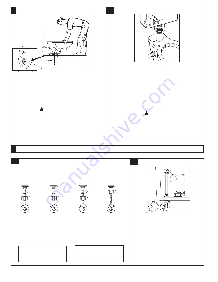 American Standard Colony 1.6 G.P.F. Toilet 2359 Installation Instructions Download Page 2