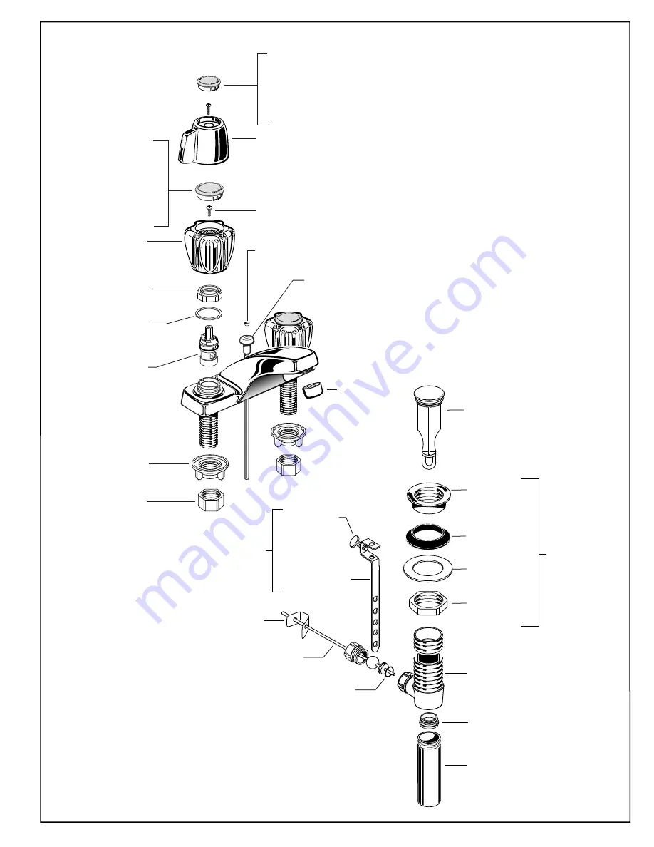 American Standard Colony Centerset Faucets 2275.309 Installation Instructions Manual Download Page 3