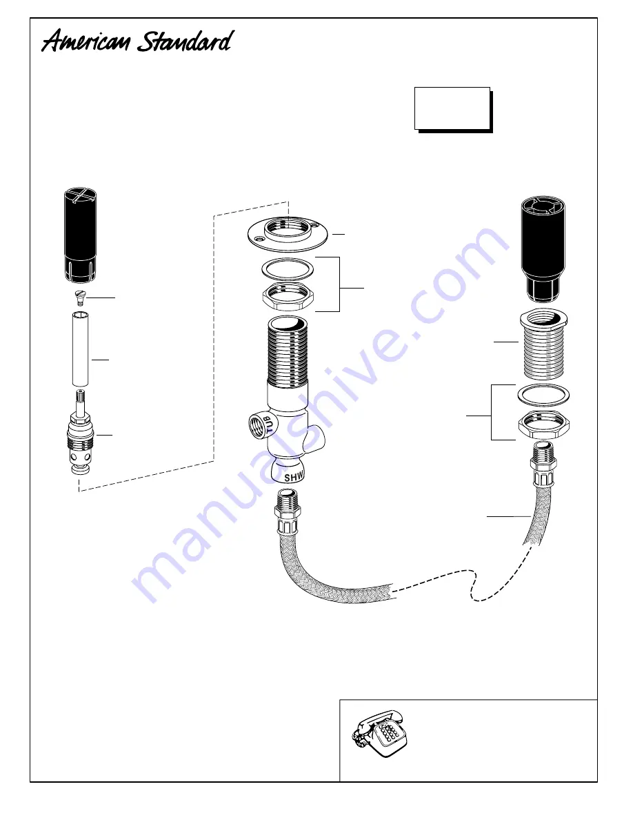 American Standard Colony M950143-0070A Parts Breakdown Download Page 4