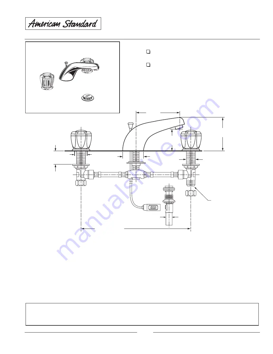 American Standard COLONY SOFT 3875.409 Скачать руководство пользователя страница 1