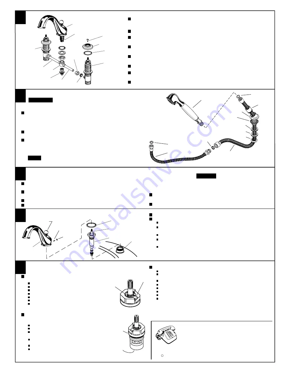 American Standard Deck-Mount Bath Fillers 3900 SERIES Скачать руководство пользователя страница 2