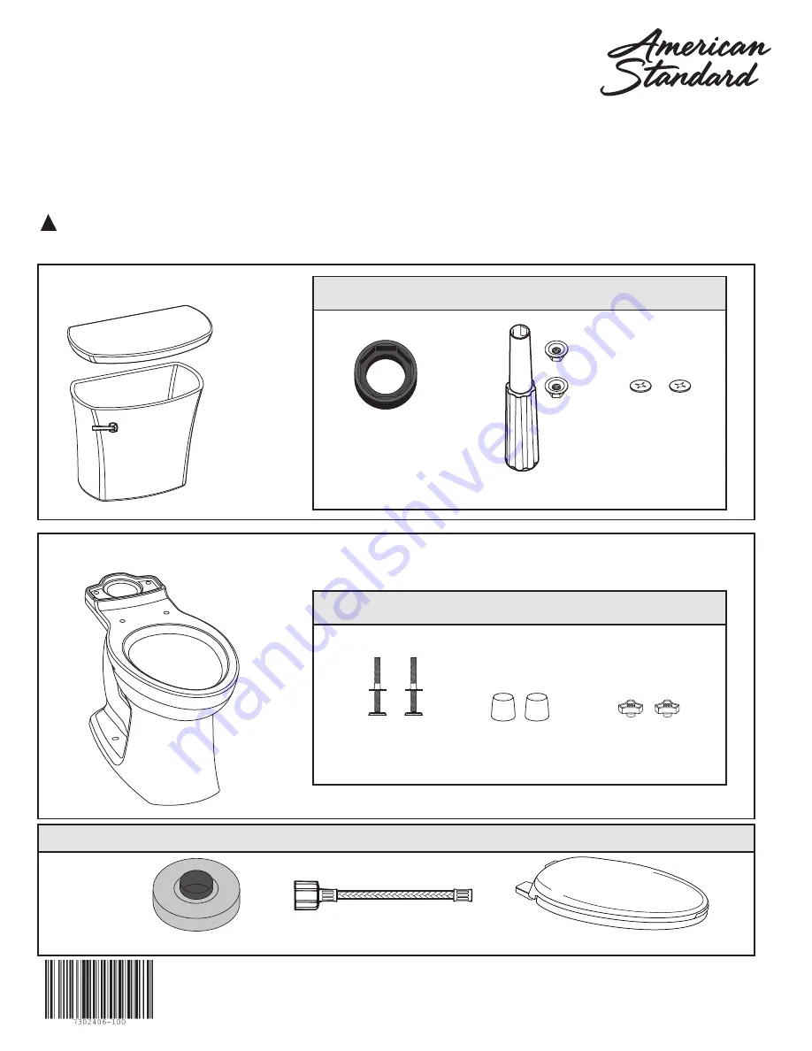 American Standard Edgemere 204AA Series Installation Instructions Care And Maintenance Download Page 1