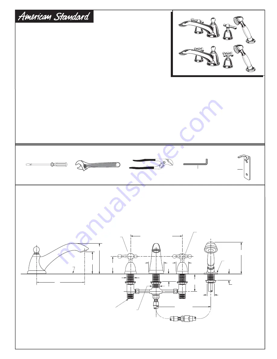 American Standard Enfield 2373.900 Installation Instructions Download Page 1