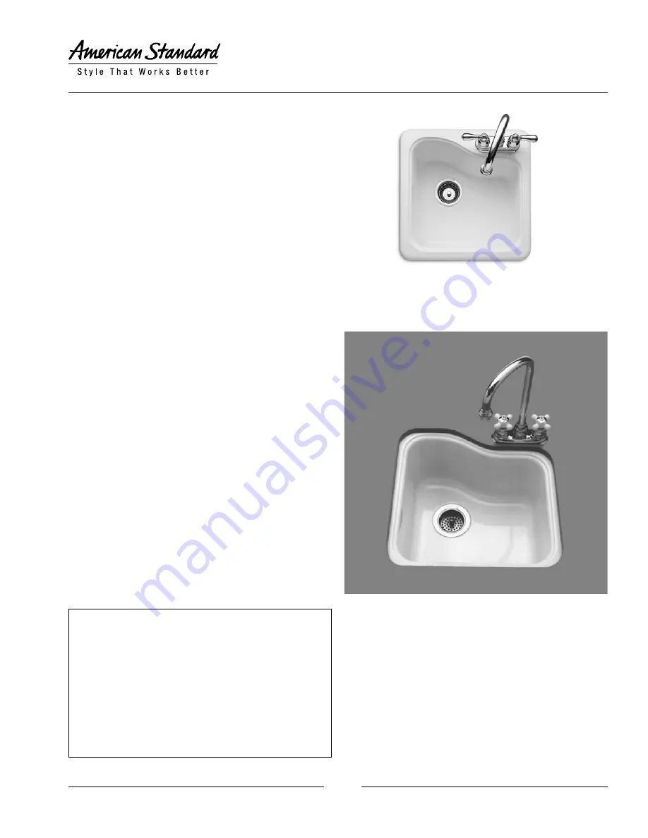 American Standard Evolution ASTM E162 Скачать руководство пользователя страница 1