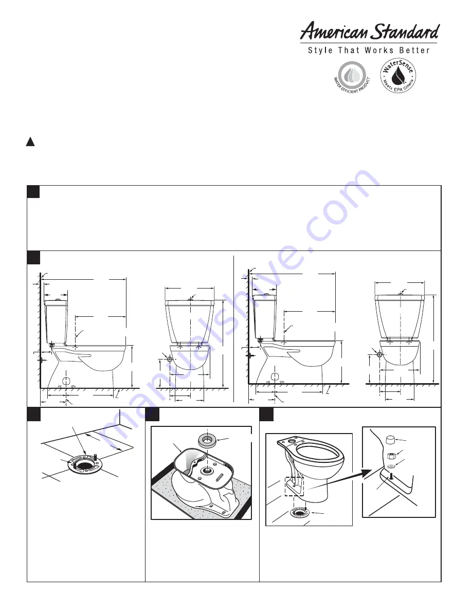 American Standard FloWise 2479.216 Installation Instructions Download Page 1