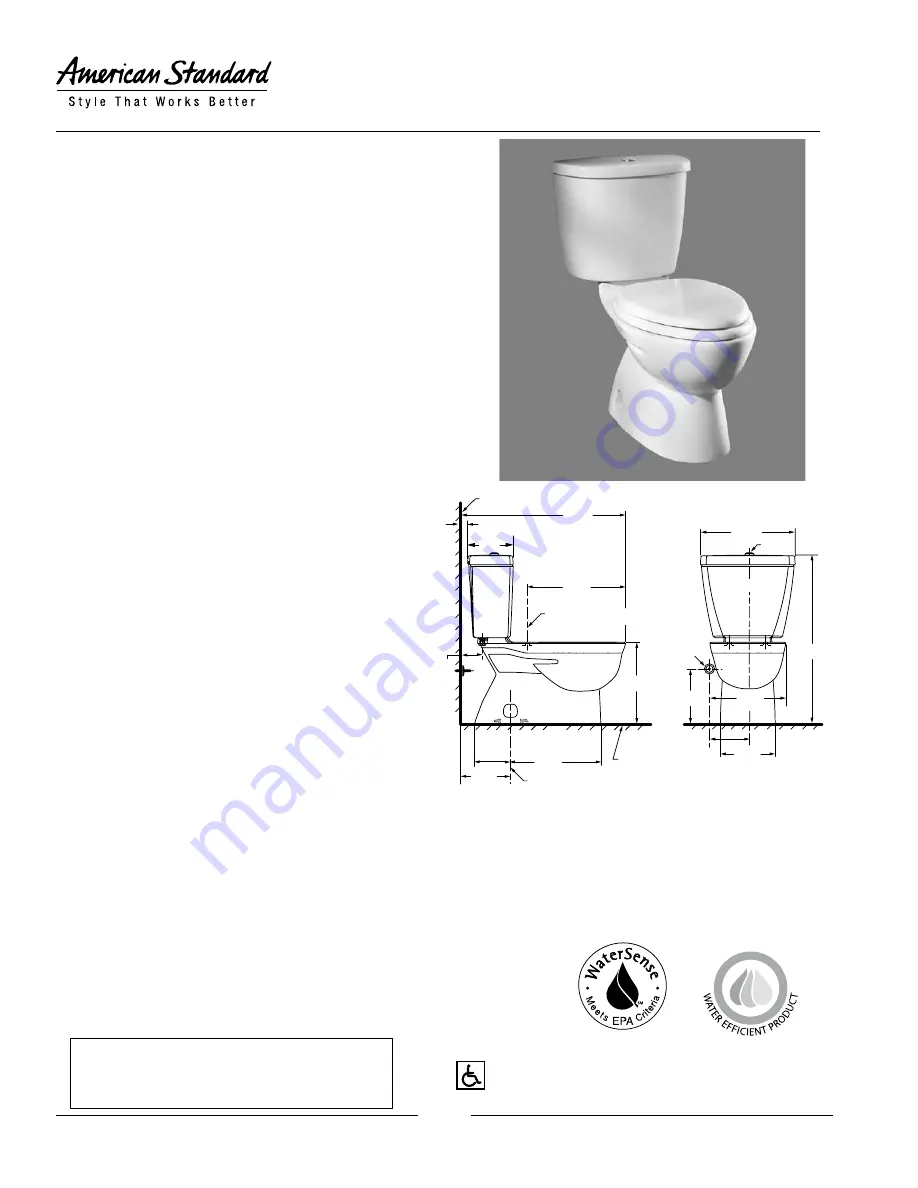 American Standard FloWise 3073.216 Скачать руководство пользователя страница 1