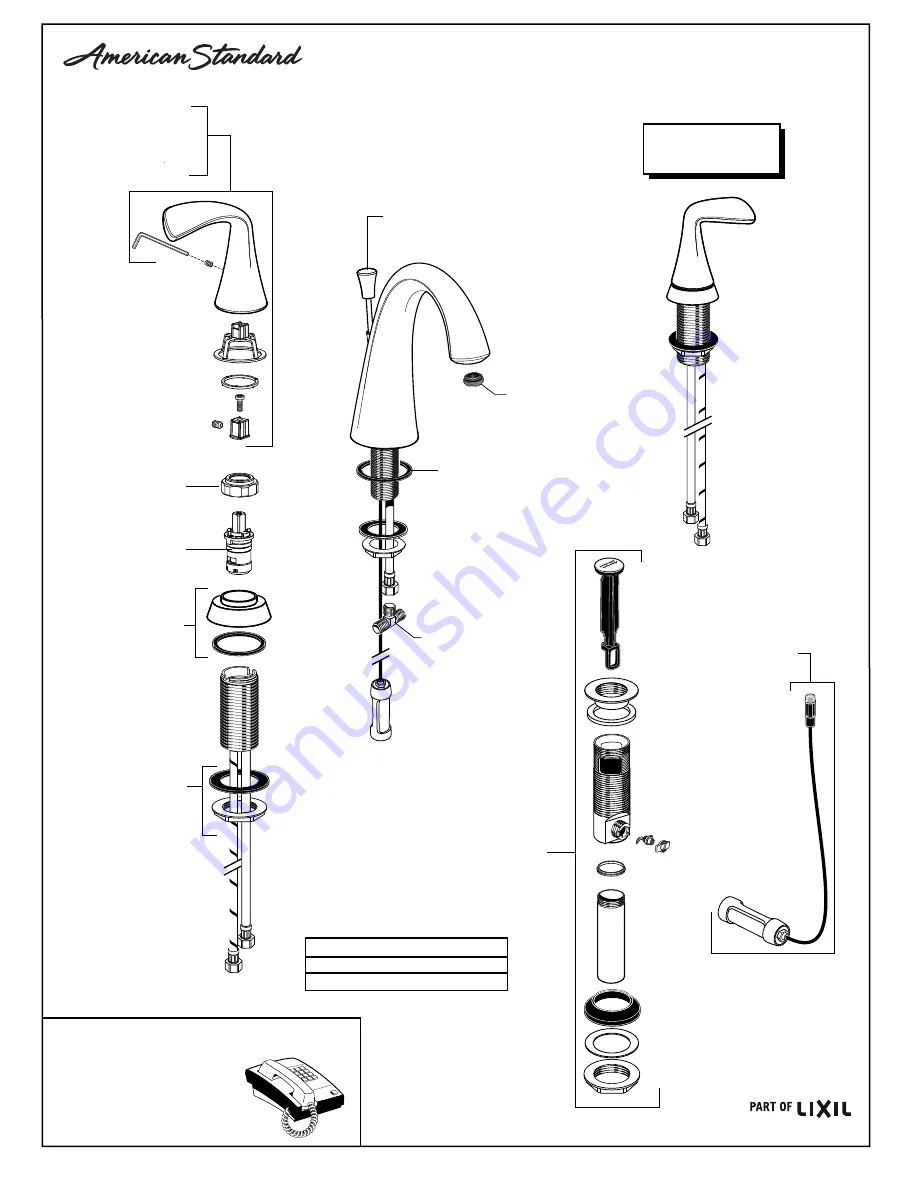 American Standard FLUENT 7186.801 Скачать руководство пользователя страница 7