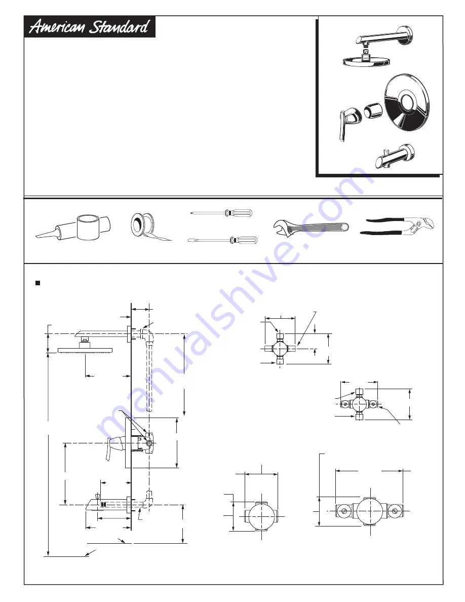 American Standard Green Tea T010.5XX Installation Instructions Download Page 1