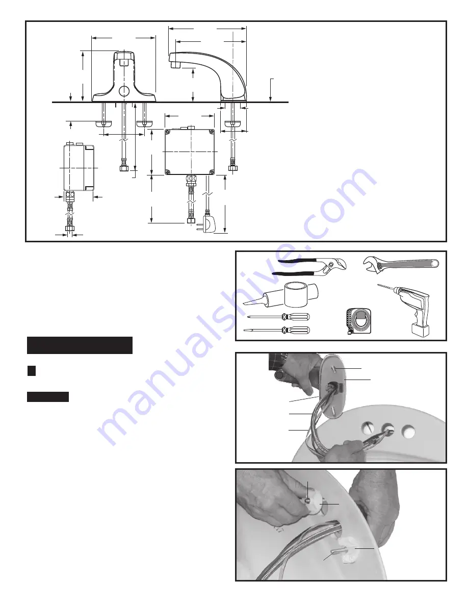 American Standard Innsbrook Lavatory Faucet M968498 Installation Instructions Manual Download Page 3