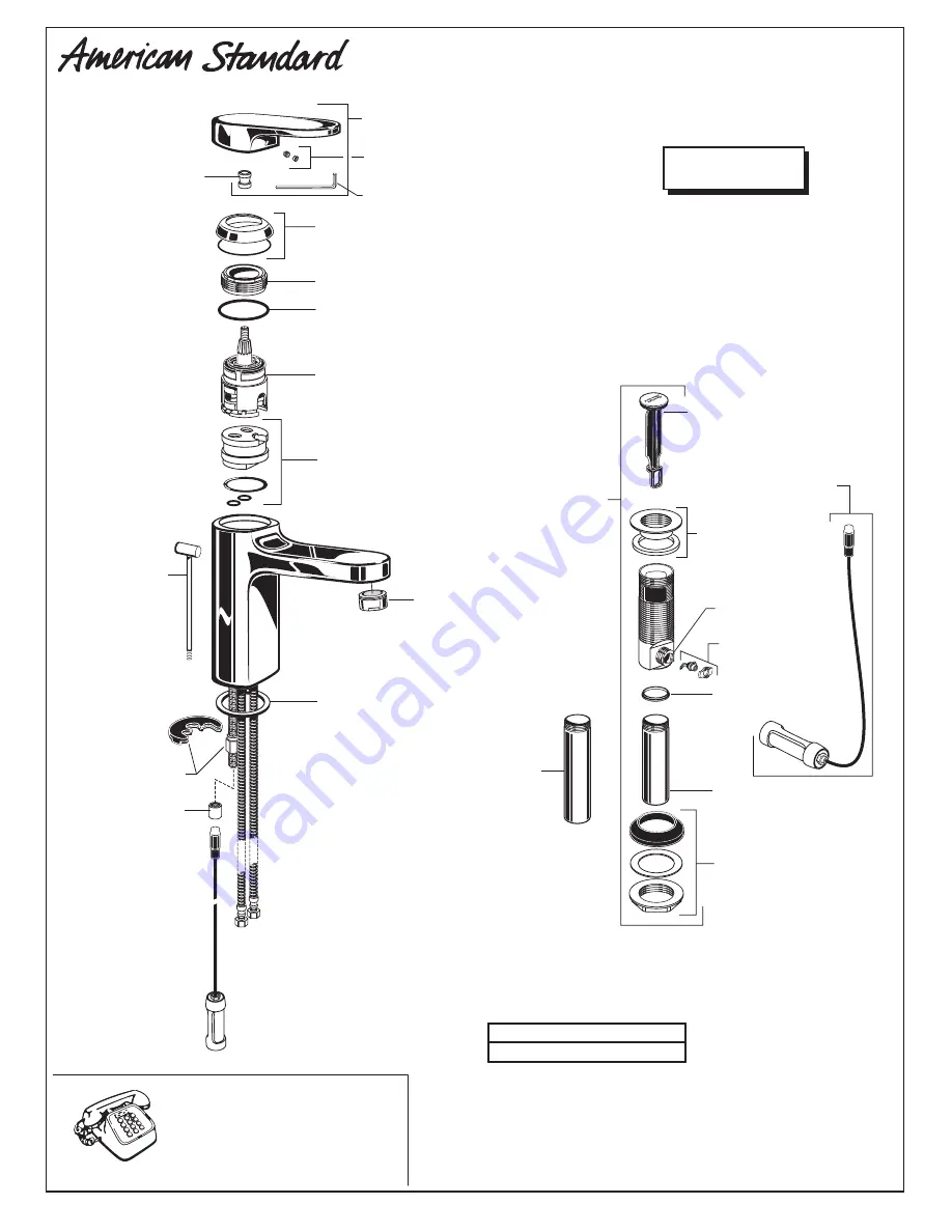 American Standard Moments 2506.101 Скачать руководство пользователя страница 7