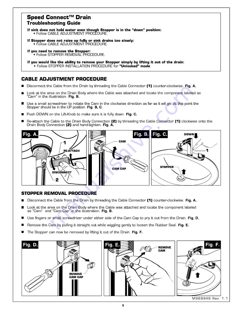 American Standard Moments 2506.801 Installation Instructions Manual Download Page 5