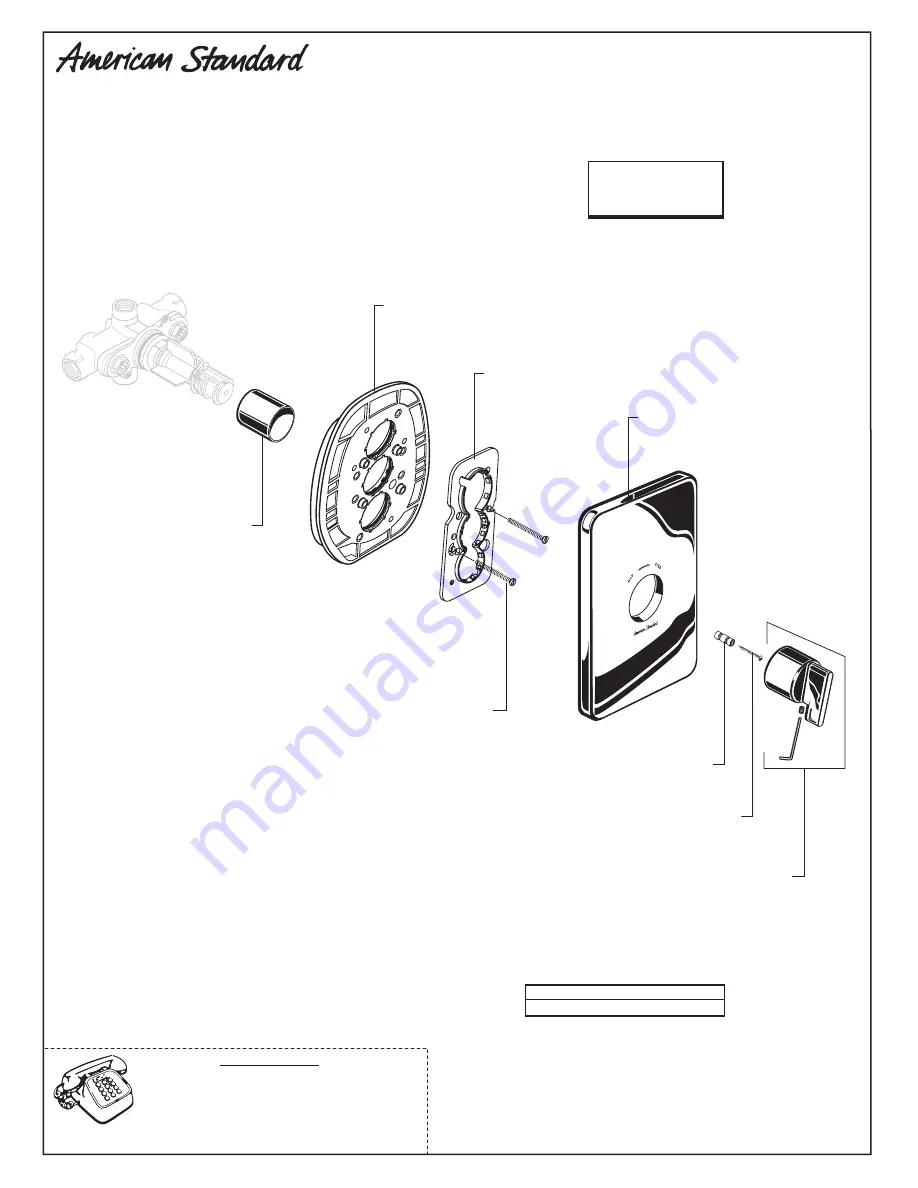 American Standard Moments T506.730 Installation Instructions Manual Download Page 6