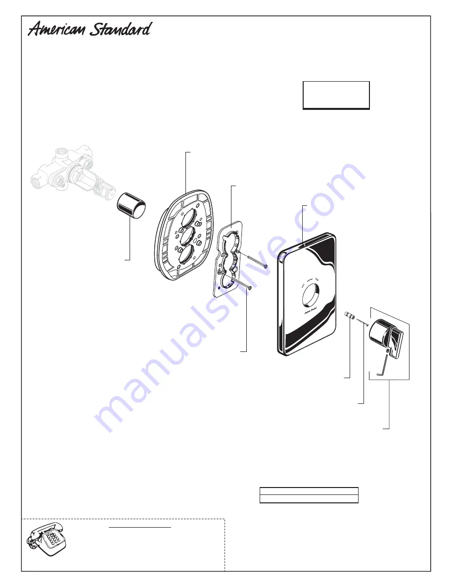 American Standard Moments T506.730 Installation Instructions Manual Download Page 9