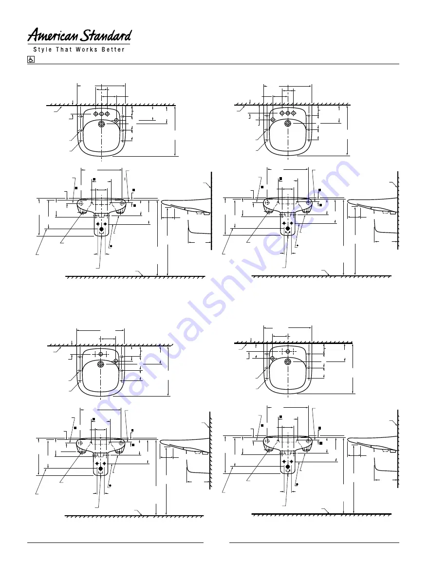 American Standard Murro 0954.000 Скачать руководство пользователя страница 2