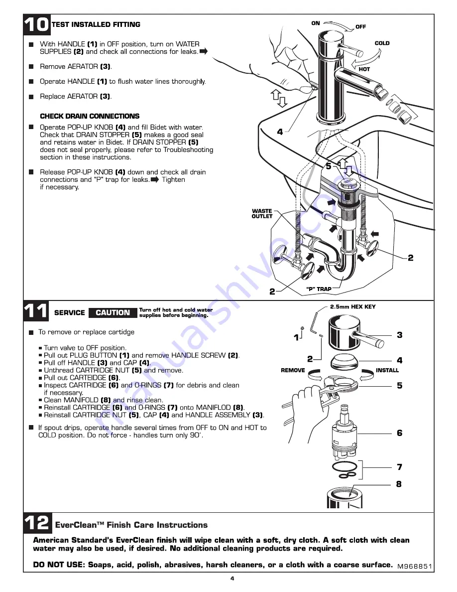 American Standard One 2064.011 Скачать руководство пользователя страница 4