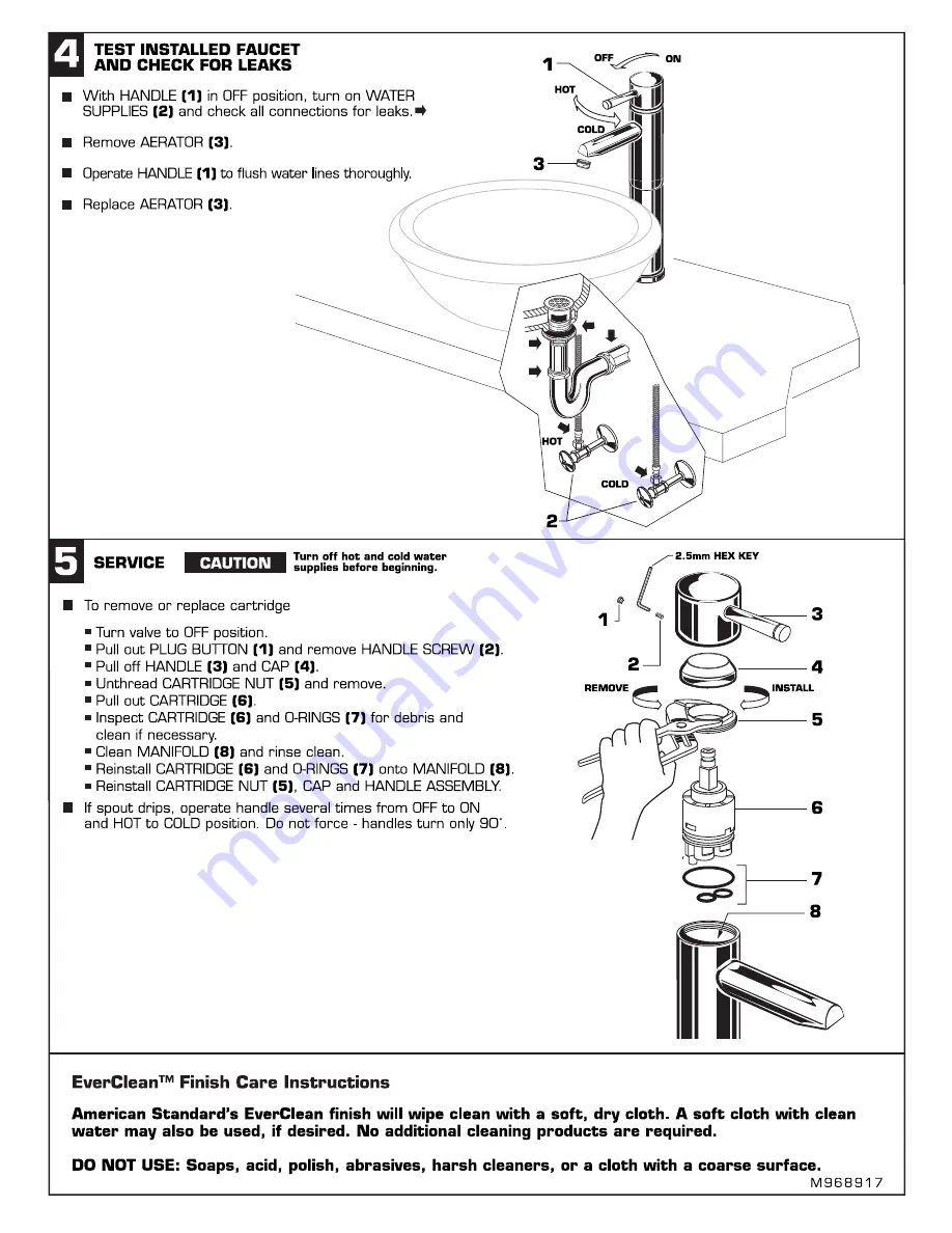 American Standard One 2064.15X Скачать руководство пользователя страница 3