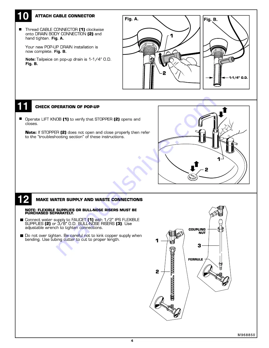 American Standard One Spread Lavatory Faucet 2064.408 Скачать руководство пользователя страница 4