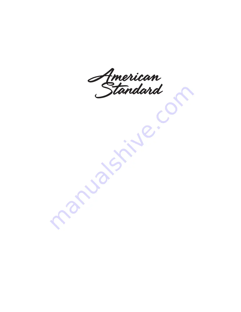 American Standard QR042 Owner'S Manual Download Page 19