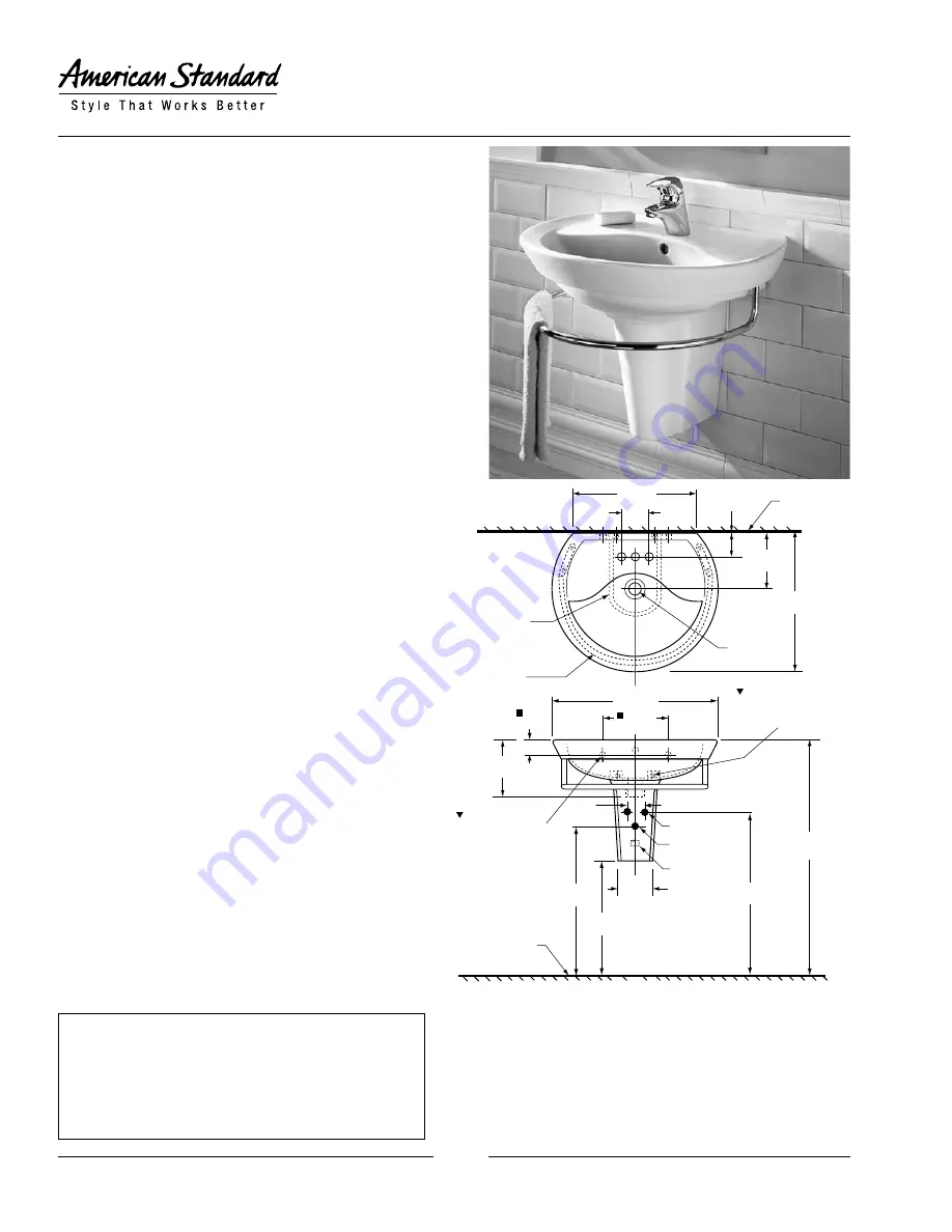 American Standard Ravenna 0044.000 Скачать руководство пользователя страница 1