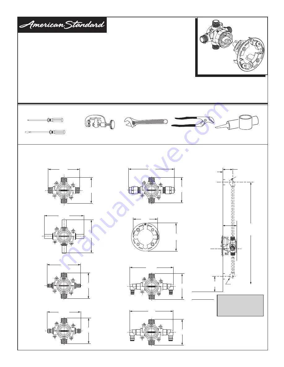 American Standard RU101 Installation Instructions Manual Download Page 7