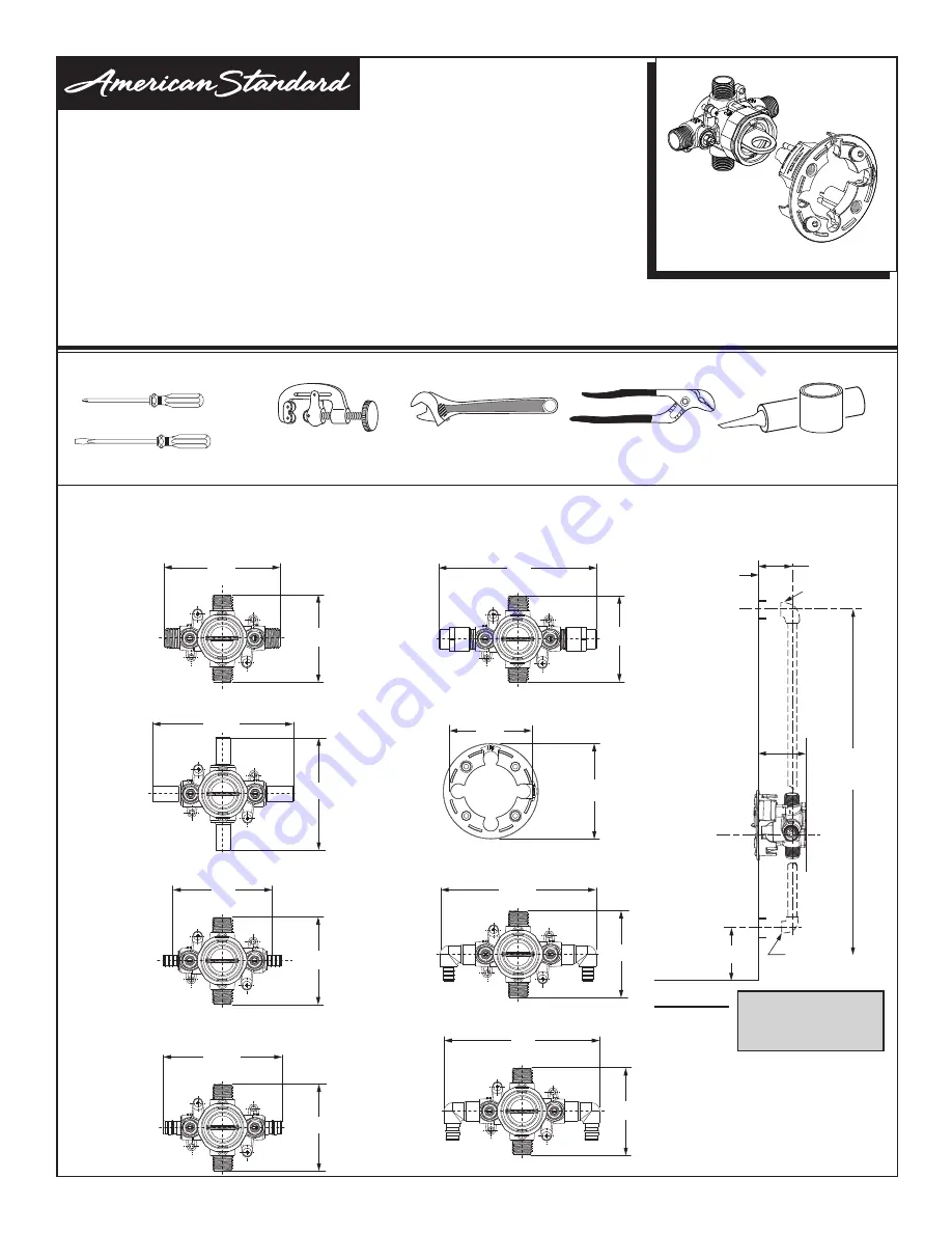 American Standard RU101SS Скачать руководство пользователя страница 1