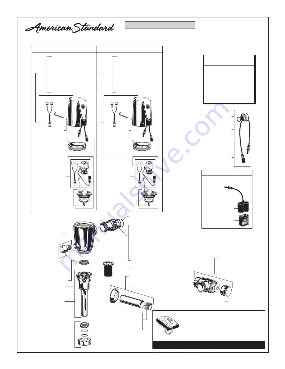 American Standard SELECTRONIC 6062.601 Installation Instructions Manual Download Page 11